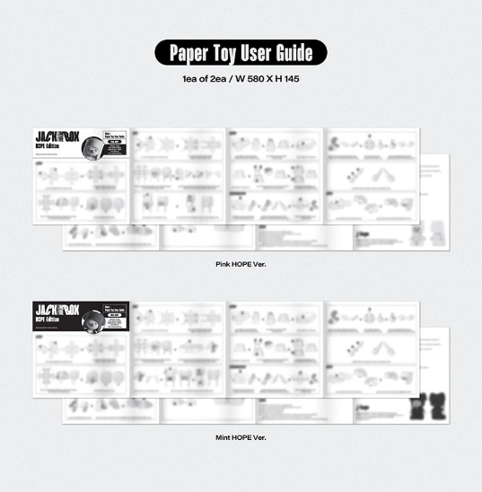 Kpop Album, BTS, J-Hope, Jack in the Box Paper TOy