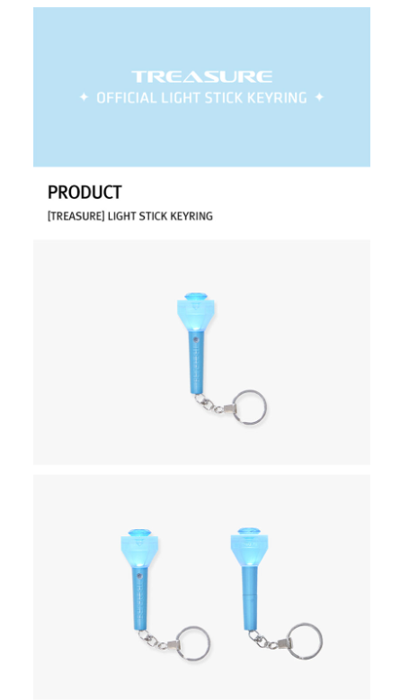 Treasure light Stick Keyring